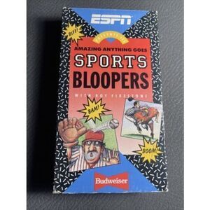 ESPNs Amazing Biff Bam Boom Anything Goes Sports Bloopers (VHS, 1996) Budweiser